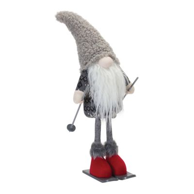 Image showing  Plush Winter Gnome on Skis (Set of 2)