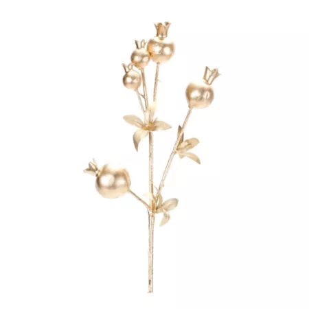 Melrose International Berry Twig Spray (6 Pack) Gold Artificial Christmas Plants