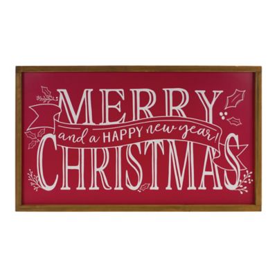 Melrose International Merry Christmas and Happy New Year Sign 23.75 in. L