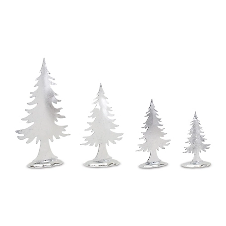 Melrose InternationalMetal Pine Tree Decor (Set of 8)