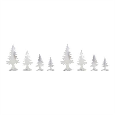 Image showing  Metal Pine Tree Decor (Set of 8)