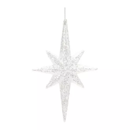 Melrose InternationalClear Acrylic Star Ornament (Set of 24) Christmas Ornaments & Tree Toppers