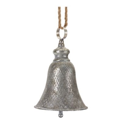 Melrose InternationalRustic Metal Bell Ornament (Set of 2)