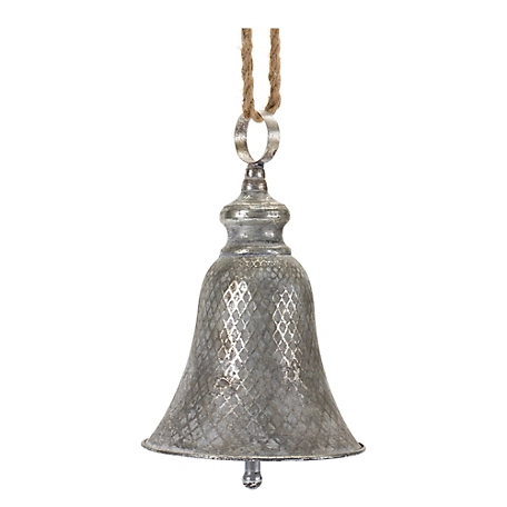 Melrose InternationalRustic Metal Bell Ornament (Set of 2)