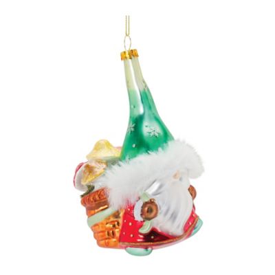 Image showing  Glass Santa Gnome Ornament (Set of 6)