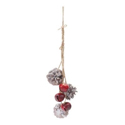 Image showing  Bell and Pine Cone Drop Ornament (Set of 6)