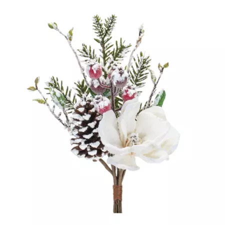 Melrose International Magnolia Pine Berry Set (Set of 6) Artificial Christmas Plants