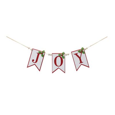 Image showing  Joy Holiday Banner Garland 21 in. L