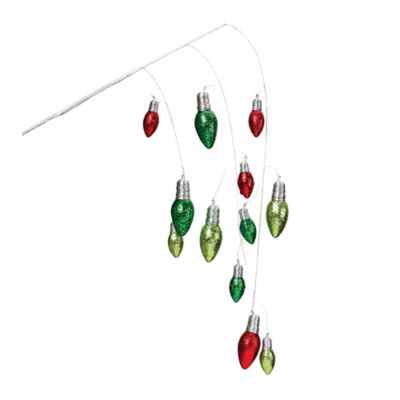 Melrose International Hanging Holiday Light Spray (Set of 2)