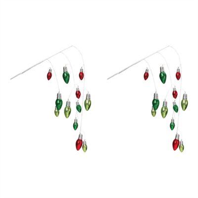 Image showing  Hanging Holiday Light Spray (Set of 2)