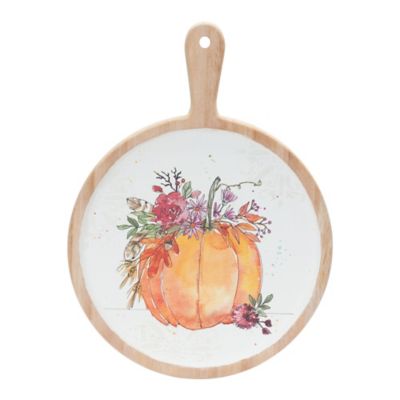 Melrose InternationalWatercolor Pumpkin Cutting Board (Set of 2)