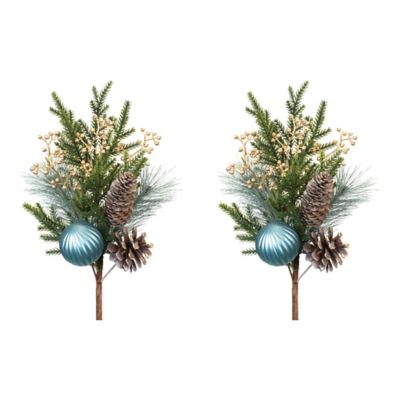 Image showing  Pine Spray with Ornament (Set of 2)