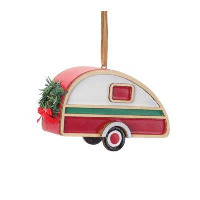 Image showing  Vintage Camper and Car Ornament (Set of 12)