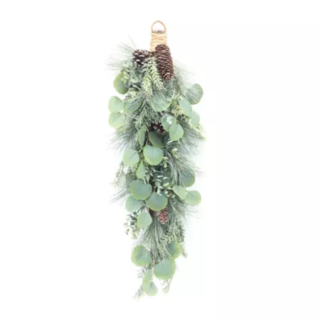 Melrose International Frosted Pine Eucalyptus Garland 31" H Artificial Christmas Plants