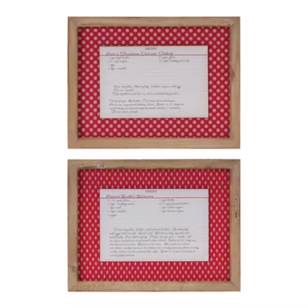 Melrose International Christmas Cookie Recipe Card Wall Decor (Set of 4) Christmas Wall Decor