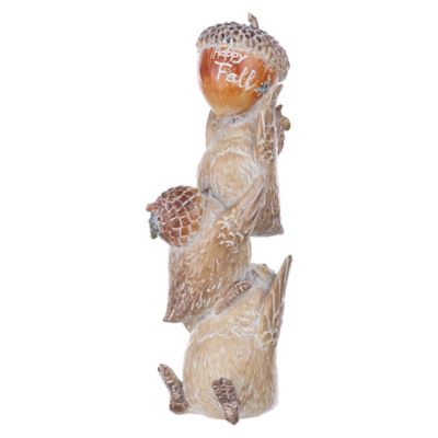 Melrose International Harvest Bird Stack Figurine (Set of 2)