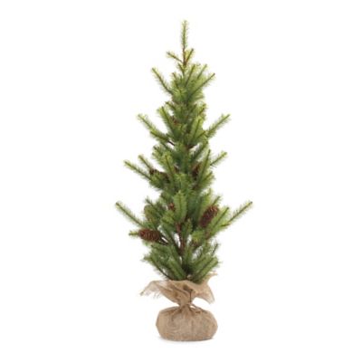 Melrose International Pine Tree with Burlap Base 3'H