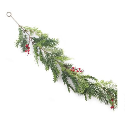 Melrose International Mixed Pine Berry Garland (Set of 2)