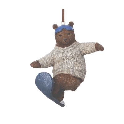 Image showing  Skate and Snowboard Bear Ornament (Set of 4)