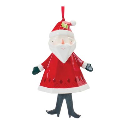 Image showing  Whimsical Santa and Snowman Ornament (Set of 6)