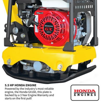 Image showing  5.5HP Honda Reverse Vibratory Plate Compactor Tamper Gravel Soil Compaction