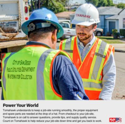 Image showing 6 th Tomahawk Power 24 in. Power Trowel Edger Walk Behind 5.5HP Kohler Concrete Tool with Float Pan for Cement Floor Surfaces