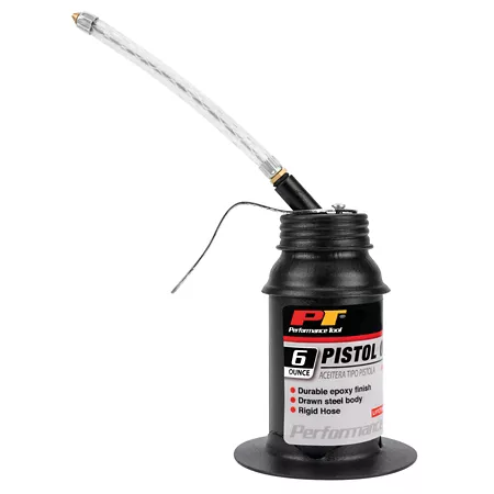 Performance tool 6 oz Grease gun with flexible hose Oil Cans