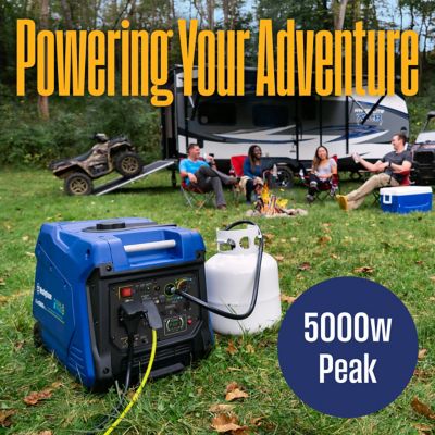 Image showing  5,000/3,900-Watt Dual-Fuel Portable Inverter Generator, CO Sensor, Recoil Start