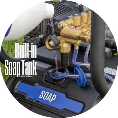 Image showing  3,600 PSI 2.7 GPM Gas Cold Water Pressure Washer, 5 Nozzles and Soap Tank