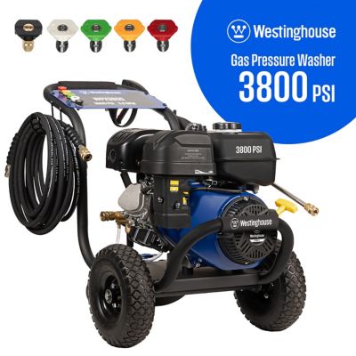 Westinghouse 3,800 PSI, 3.6 GPM Gas Cold Water Pressure Washer with 5 Nozzles and Soap Tank