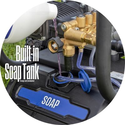 Image showing 5 th Westinghouse 3,800 PSI 3.6 GPM Gas Cold Water Pressure Washer, 5 Nozzles and Soap Tank