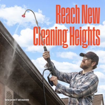 Image showing  13 in. Pressure Washer Gutter Cleaner Wand - 3600 PSI, 1/4 in. connector