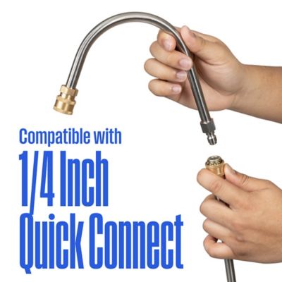 Image showing  13 in. Pressure Washer Gutter Cleaner Wand - 3600 PSI, 1/4 in. connector