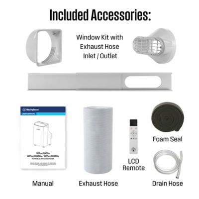 Image showing 9 th Westinghouse 10,000 BTU Portable Air Conditioner & Dehumidifier with Smart App, for Rooms Up to 450 sq. ft.