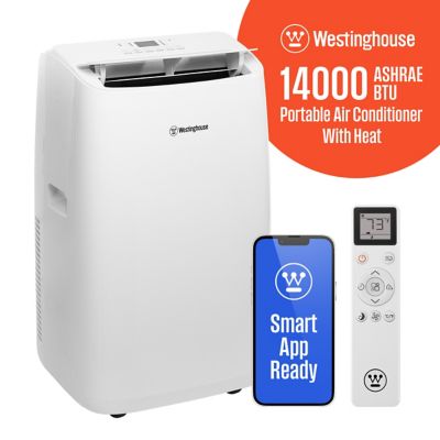 Westinghouse 14,000 BTU Portable Air Conditioner with Heat & Dehumidifier, Remote and Smart App