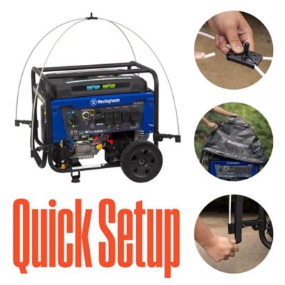 Image showing 5 th Westinghouse Weather Tent Cover for Open Frame Portable Generators - 3000 to 10,000 W