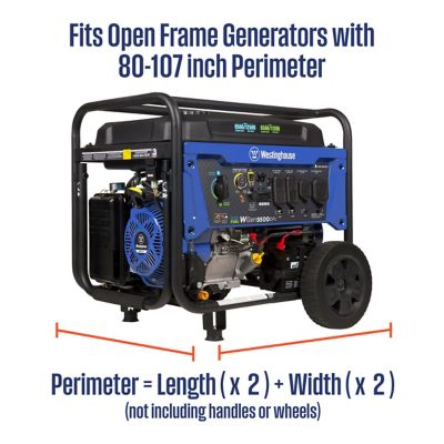Image showing 6 th Westinghouse Weather Tent Cover for Open Frame Portable Generators - 3000 to 10,000 W
