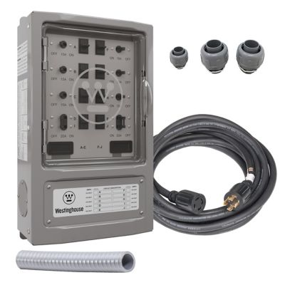 Westinghouse 30A Transfer Switch Kit with 8 Circuits, 7500 Rated Watts