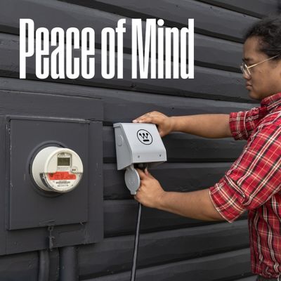 Image showing 6 th Westinghouse Steel 30A Transfer Switch Kit with 8 Circuits, 7,500 Rated Watts