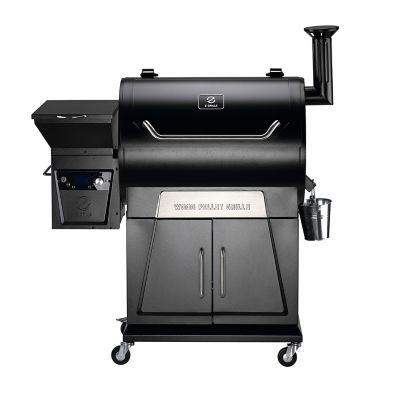 Image showing  694 sq. in. Wood Pellet Grill and Smoker, Black, ZPG-700D3