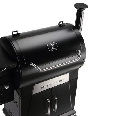 Image showing 6 th Z GRILLS 694 sq. in. Wood Pellet Grill and Smoker, Black, ZPG-700D3