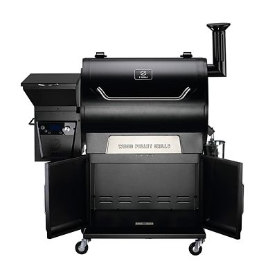 Image showing 7 th Z GRILLS 694 sq. in. Wood Pellet Grill and Smoker, Black, ZPG-700D3
