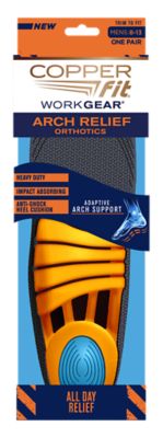 Copper Fit WorkGear Arch Relief Insoles, 2 pc.