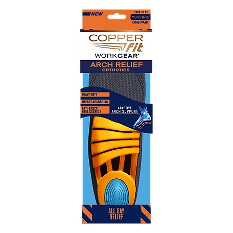 Copper Fit Workgear Arch Relief Insoles