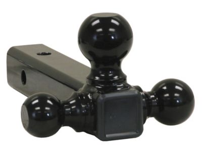 Buyers Products Tri-Ball Hitch with Black Hitch Balls and 2 in. Tubular Shank