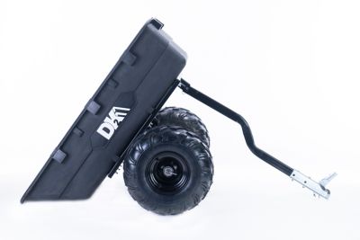 Image showing  5.35 ft. x 3.85 ft. Heavy-Duty Steel Frame Poly ATV Trailer with Dump, 1,100 lb. Max Capacity