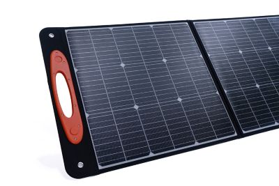 Image showing  ELITE Energy 200 Watt 24 Volt 4-Panel Folding PORTABLE Solar Panel with carry handles - PPS200