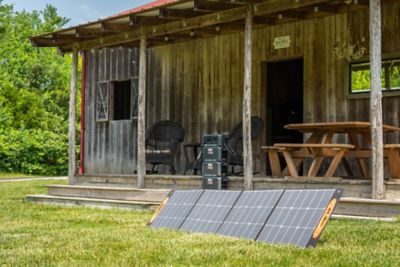 Image showing  ELITE Energy 200 Watt 24 Volt 4-Panel Folding PORTABLE Solar Panel with carry handles - PPS200