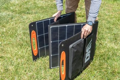 Image showing 7 th DK2 ELITE Energy 200 Watt 24 Volt 4-Panel Folding PORTABLE Solar Panel with carry handles - PPS200