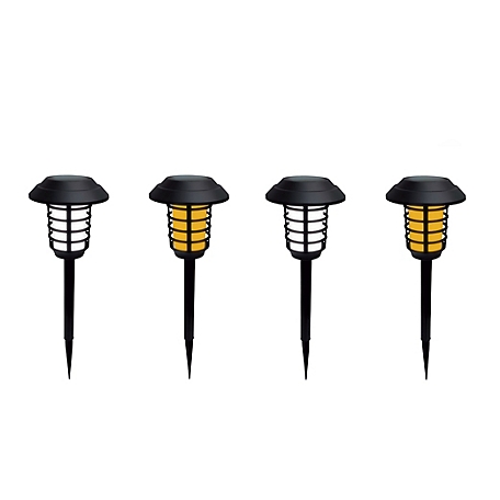 Bell & Howell Solar Lights Pathway Outdoor Lights, Waterproof, Wireless WITH REMOTE (Set of 4)